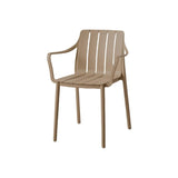 Silla para Exteriores Alice Taupe 57x80cm con Apoya Brazos y con Espaldar
