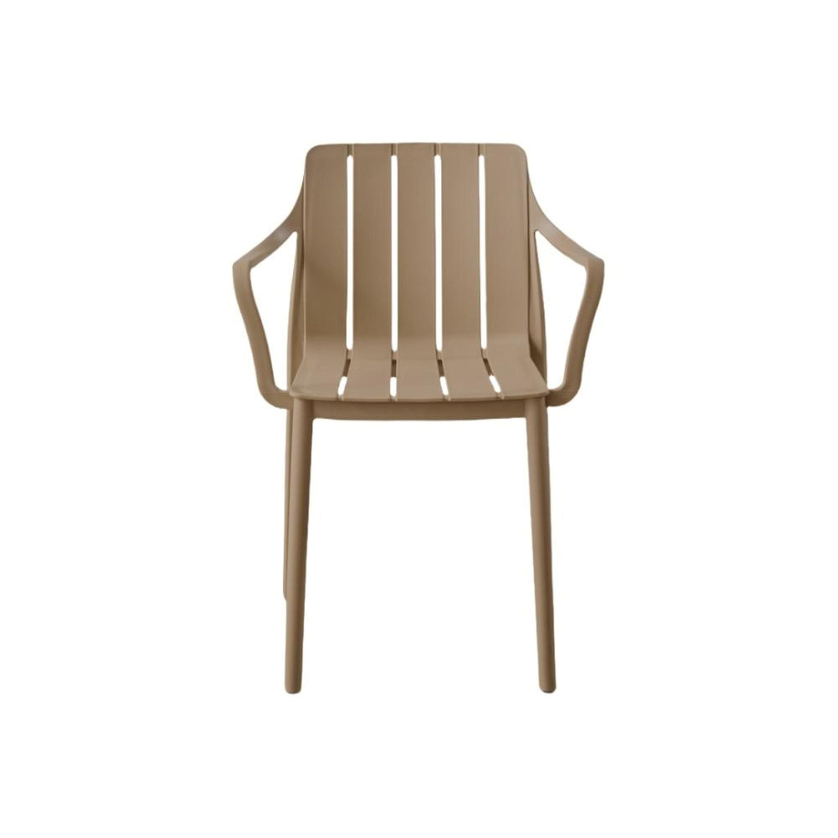 Silla para Exteriores Alice Taupe 57x80cm con Apoya Brazos y con Espaldar