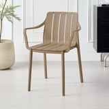 Silla para Exteriores Alice Taupe 57x80cm con Apoya Brazos y con Espaldar