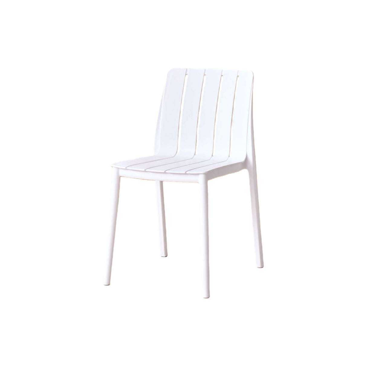Silla para Exteriores Alice Blanco 46x80cm sin Apoya Brazos y con Espaldar