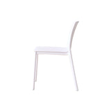 Silla para Exteriores Alice Blanco 46x80cm sin Apoya Brazos y con Espaldar