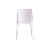 Silla para Exteriores Alice Blanco 46x80cm sin Apoya Brazos y con Espaldar