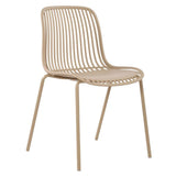 Silla para Exteriores Barcelona Beige 50.5x82cm sin Apoya Brazos y con Espaldar