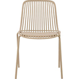 Silla para Exteriores Barcelona Beige 50.5x82cm sin Apoya Brazos y con Espaldar