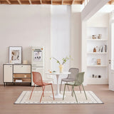 Silla para Exteriores Barcelona Beige 50.5x82cm sin Apoya Brazos y con Espaldar