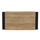 Cabecero Ajustable Neuss Fresno y Wengue 200x72.3cm para Cama Queen
