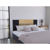 Cabecero Ajustable Neuss Fresno y Wengue 200x72.3cm para Cama Queen