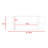 Cabecero Ajustable Neuss Fresno y Wengue 200x72.3cm para Cama Queen