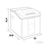 Fabricador de Hielo Challenger Gris 36x41.4cm 110 Voltios con Tres Funciones Preconfiguradas