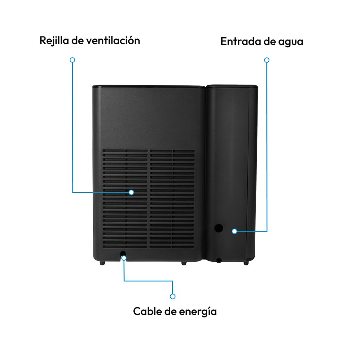 Fabricador de Hielo Challenger Negro 32.2x35.4cm 110 Voltios con Dos Funciones Preconfiguradas