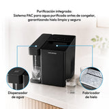 Fabricador de Hielo Challenger Negro 32.2x35.4cm 110 Voltios con Dos Funciones Preconfiguradas