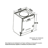 Lavavajillas Challenger Acero 44.8x81.5cm 110 Voltios con Seis Funciones Preconfiguradas