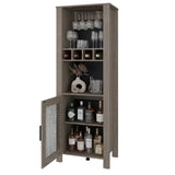 Bar Freedom Positano 65.3x180cm con Seis Compartimientos y Cuatro Portabotellas