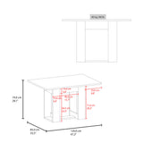 Mesa de comedor Volterra Cartagena 120x74cm Rectangular de Cuatro Puestos sin Sillas