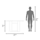 Mesa de comedor Volterra Cartagena 120x74cm Rectangular de Cuatro Puestos sin Sillas