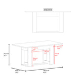 Mesa de comedor Volterra Cartagena 160x74cm Rectangular de Cuatro Puestos sin Sillas