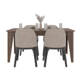 Mesa de comedor Torino Avellana 160x74cm Rectangular de Cuatro Puestos sin Sillas
