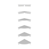 Repisa Shelf Blanco 30.5x30.5cm Triangular de Un Entrepaño