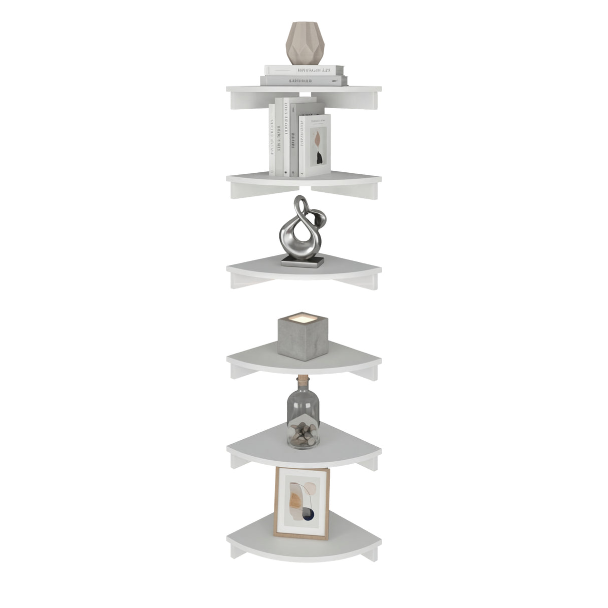 Repisa Shelf Blanco 30.5x30.5cm Triangular de Un Entrepaño