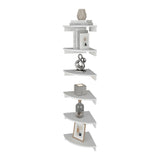 Repisa Shelf Blanco 30.5x30.5cm Triangular de Un Entrepaño