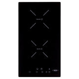Estufa de Inducción para Empotrar Haceb Negro 29x52cm 220 Voltios para Electrico con Dos Quemadores y con Pantalla Digital