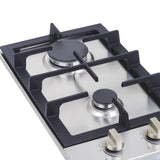 Estufa de Empotrar Haceb Inox 30x51cm 110 Voltios para Gas Natural con Dos Quemadores