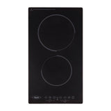 Estufa de Vitrocerámica para Empotrar Haceb Negro 29x52cm 220 Voltios para Electrico con Dos Quemadores y con Pantalla Digital