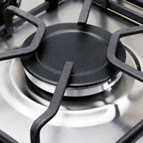 Estufa de Empotrar Haceb Mixta Inox 60x43cm 110 Voltios para Mixto con Cuatro Quemadores