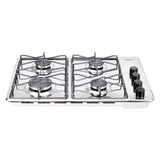 Estufa de Empotrar Haceb Alambrón Inox 60x43cm 110 Voltios para Gas Natural con Cuatro Quemadores