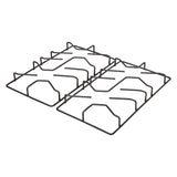 Estufa de Empotrar Haceb Alambrón Inox 60x43cm 110 Voltios para Gas Natural con Cuatro Quemadores