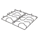 Estufa de Empotrar Haceb Alambrón Inox 60x43cm 110 Voltios para Gas Natural con Cuatro Quemadores