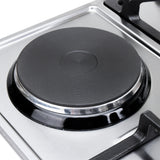 Estufa de Empotrar Haceb Tandoori Mixta Inox 60x51cm 110 Voltios para Mixto con Cuatro Quemadores