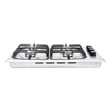 Estufa de Empotrar Haceb Tandoori Sesamo Inox 60x51cm 110 Voltios para Gas Natural con Cuatro Quemadores