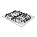 Estufa de Empotrar Haceb Tandoori Sesamo Inox 60x51cm 110 Voltios para Gas Natural con Cuatro Quemadores
