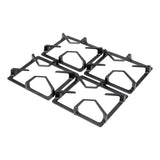 Estufa de Empotrar Haceb Tandoori Hierro Fundido Inox 60x43cm 110 Voltios para Gas Natural con Cuatro Quemadores