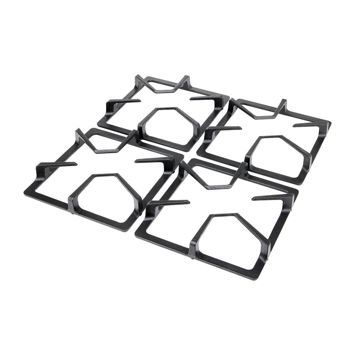 Estufa de Empotrar Haceb Tandoori Hierro Fundido Dual Inox 60x51cm 110 Voltios para Gas Natural con Cuatro Quemadores