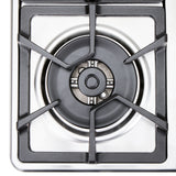 Estufa de Empotrar Haceb Tandoori Hierro Fundido Dual Inox 60x51cm 110 Voltios para Gas Natural con Cuatro Quemadores