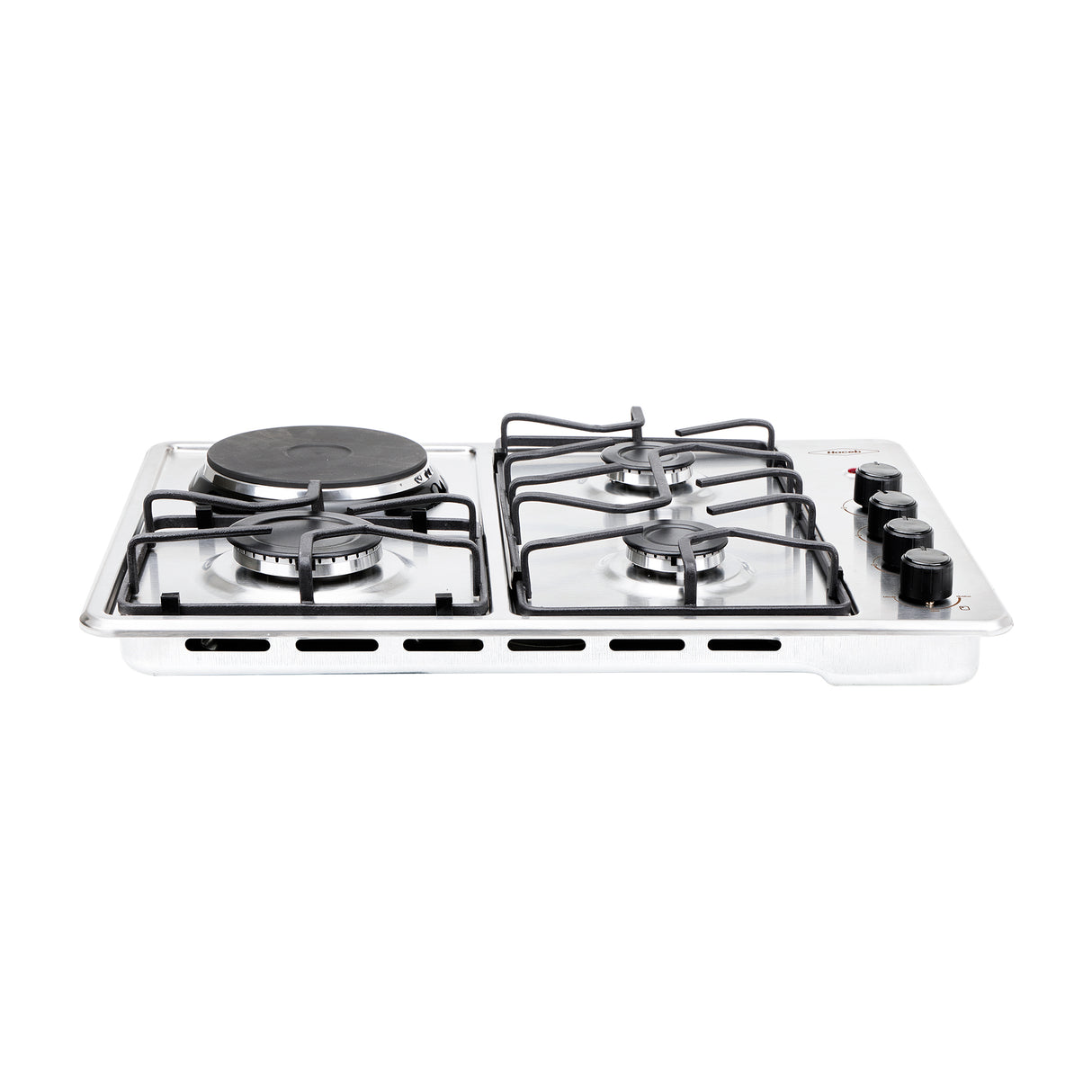 Estufa de Empotrar Haceb Tofu Mixta Inox 60x43cm 110 Voltios para Mixto con Cuatro Quemadores