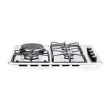 Estufa de Empotrar Haceb Tofu Mixta Inox 60x43cm 110 Voltios para Mixto con Cuatro Quemadores