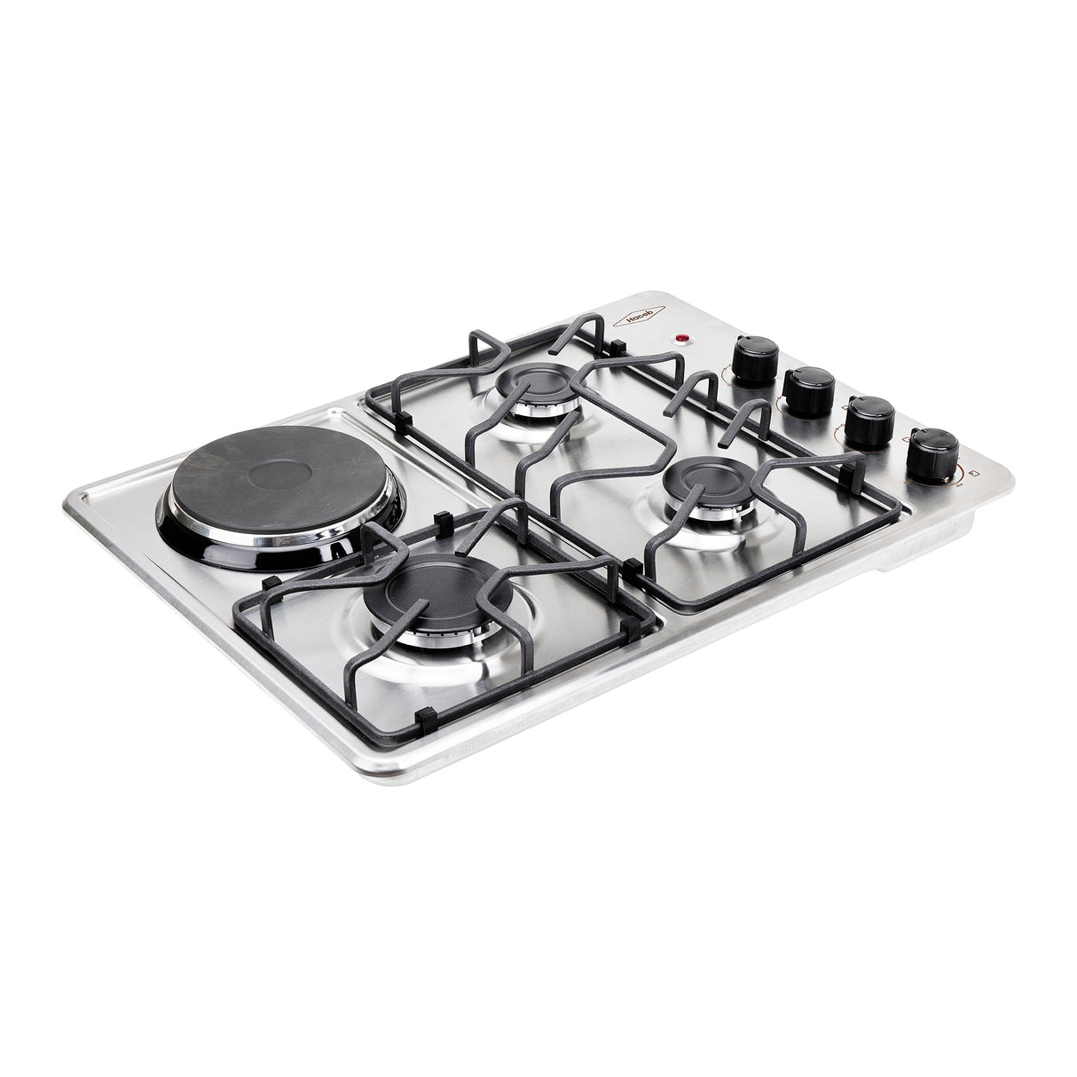 Estufa de Empotrar Haceb Tofu Mixta Inox 60x43cm 110 Voltios para Mixto con Cuatro Quemadores