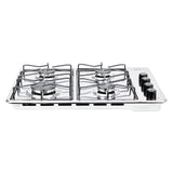 Estufa de Empotrar Haceb Alambrón Inox 60x43cm 110 Voltios para Gas Propano con Cuatro Quemadores