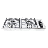 Estufa de Empotrar Haceb Alambrón Inox 60x43cm 110 Voltios para Gas Propano con Cuatro Quemadores