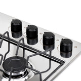 Estufa de Empotrar Haceb Alambrón Inox 60x43cm 110 Voltios para Gas Propano con Cuatro Quemadores