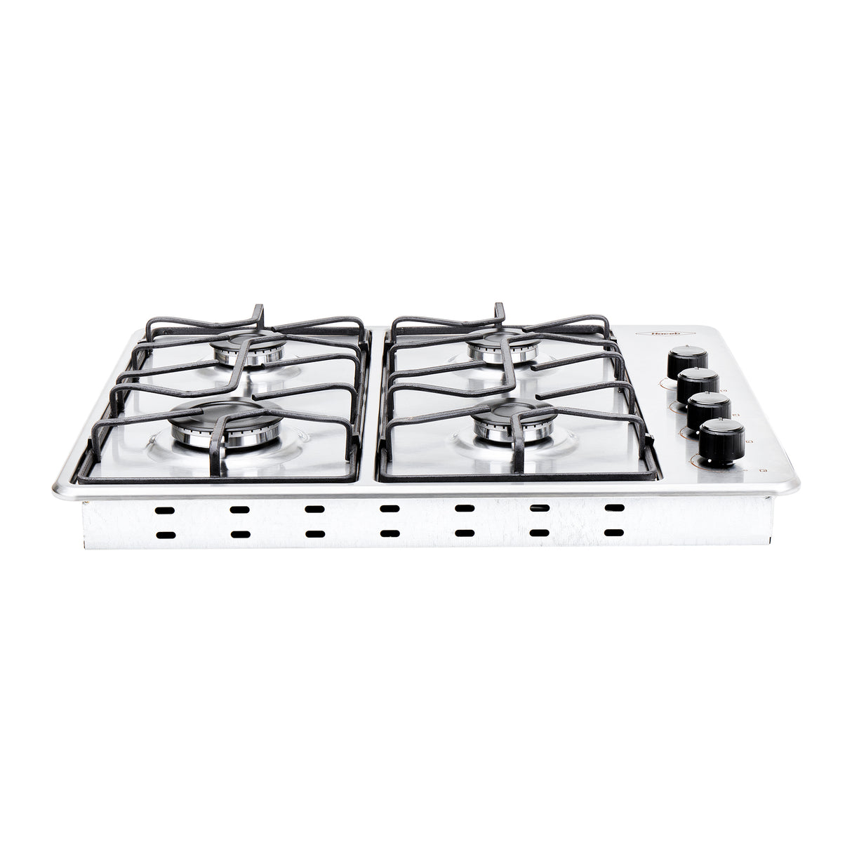 Estufa de Empotrar Haceb Platina Inox 60x51cm 110 Voltios para Gas Propano con Cuatro Quemadores