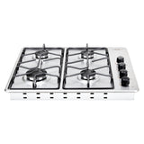 Estufa de Empotrar Haceb Platina Inox 60x51cm 110 Voltios para Gas Propano con Cuatro Quemadores