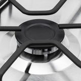 Estufa de Empotrar Haceb Platina Inox 66x54cm 110 Voltios para Gas Natural con Cuatro Quemadores
