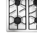 Estufa de Empotrar Haceb Platina Inox 66x54cm 110 Voltios para Gas Natural con Cuatro Quemadores