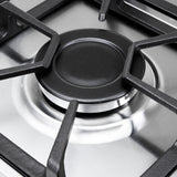 Estufa de Empotrar Haceb Mixta Inox 60x51cm 110 Voltios para Mixto con Cuatro Quemadores