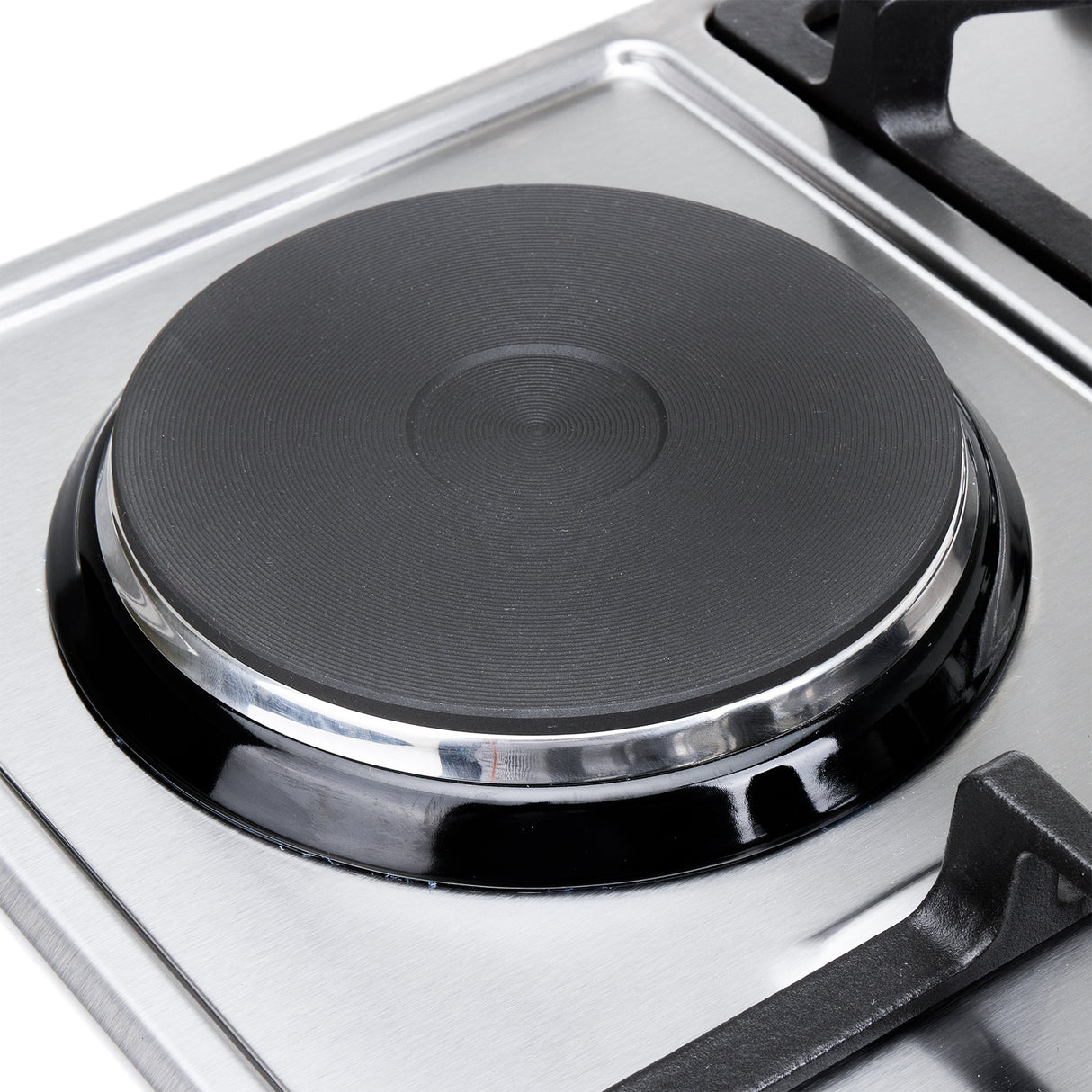 Estufa de Empotrar Haceb Mixta Inox 60x51cm 110 Voltios para Mixto con Cuatro Quemadores