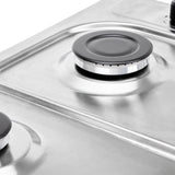 Estufa de Empotrar Haceb Sesamo Inox 60x51cm 110 Voltios para Gas Propano con Cuatro Quemadores